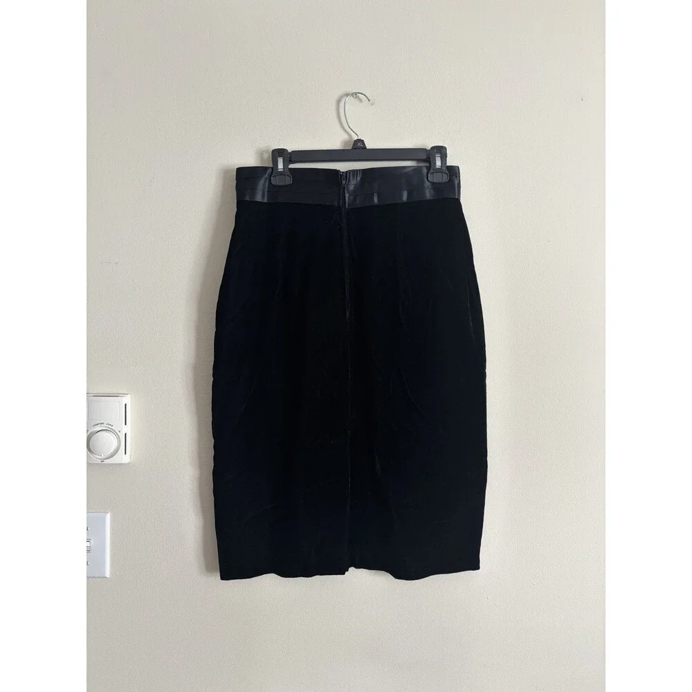 VTG 90s Jessica Scott McClintock VELVET Skirt 14 Large Whimsy Goth Y2K Formal‎